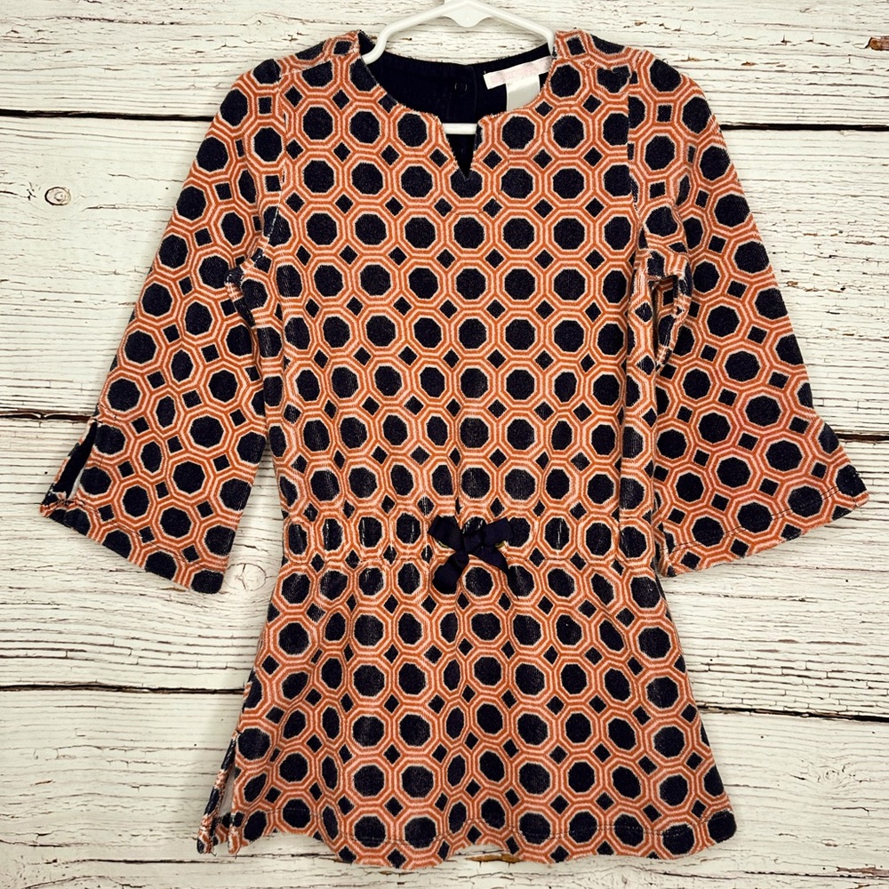 Vintage Janie and Jack 2010 Black Orange Dress size 3